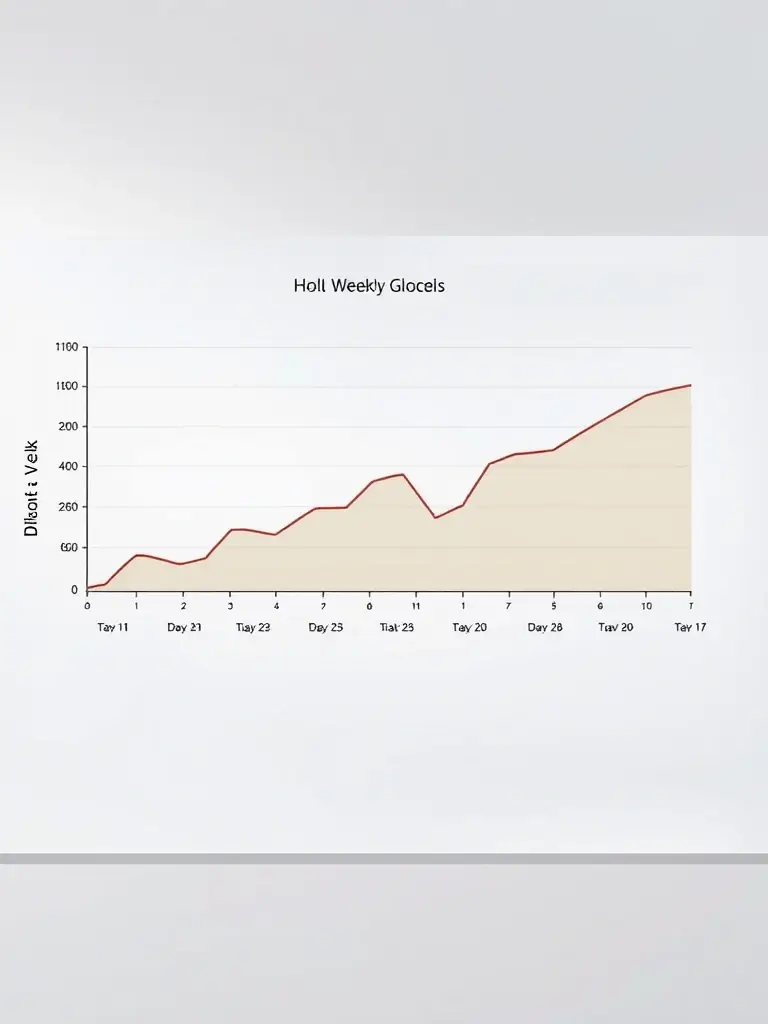 A graph showing positive trends in health indicators, such as blood sugar and cholesterol levels, demonstrating measurable results.
